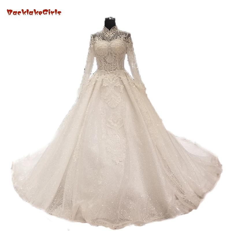 Vestido De Noiva Long Sleeve Appliques Bohemian Wedding Dresses 2018 Pearls Beaded High Neck Vintage A-line Wedding Gowns
Vestido De Noiva Long Sleeve Appliques Bohemian Wedding Dresses 2018 Pearls Beaded High Neck Vintage A-line Wedding Gowns