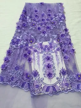 2020 African Lace Fabric Purple With Stones Beads High Quality Tulle 3d Lace French Party Dress Nigeria Embroidered CD2887 
2020 African Lace Fabric Purple With Stones Beads High Quality Tulle 3d Lace French Party Dress Nigeria Embroidered CD2887