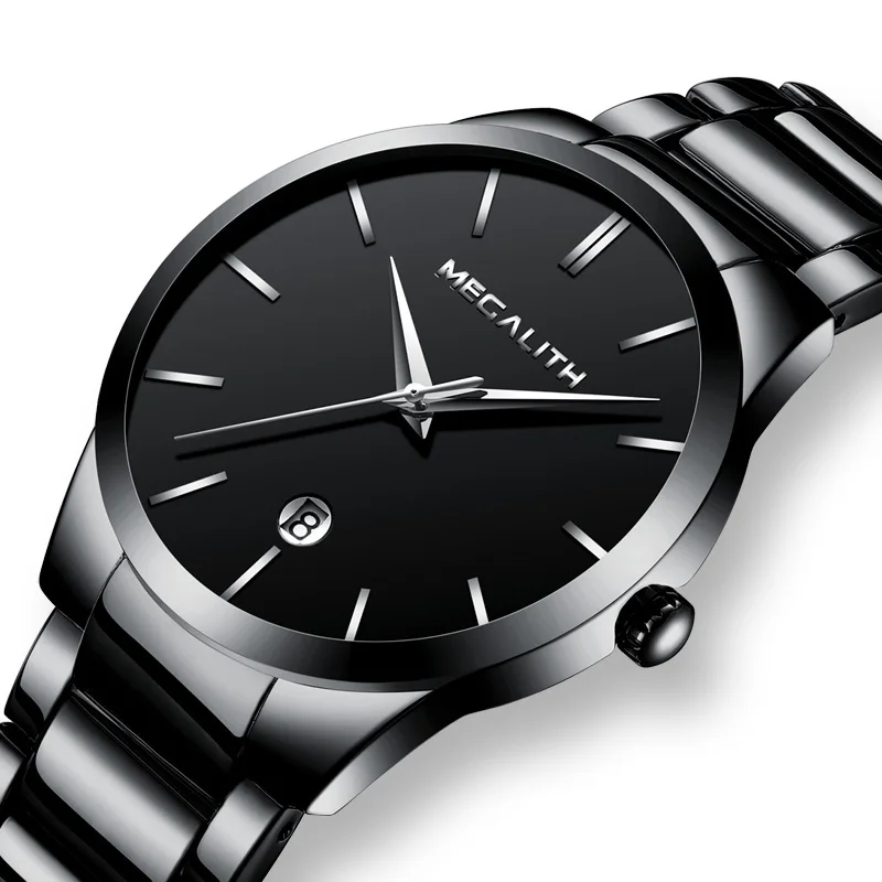 MEGALITH Men's Simple Watch Top Brand Luxury Analogue Quartz Watch Waterproof Stainless Steel Male Wristwatch Reloj Hombre
MEGALITH Men's Simple Watch Top Brand Luxury Analogue Quartz Watch Waterproof Stainless Steel Male Wristwatch Reloj Hombre