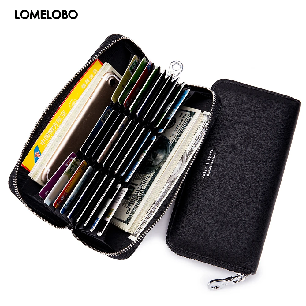 Lomelobo Fashion Long PU Leather Wallet Multi-Function Men Slim Card Holder Women's Business Credit ID card bag Girls Coin Purse
Lomelobo Fashion Long PU Leather Wallet Multi-Function Men Slim Card Holder Women's Business Credit ID card bag Girls Coin Purse