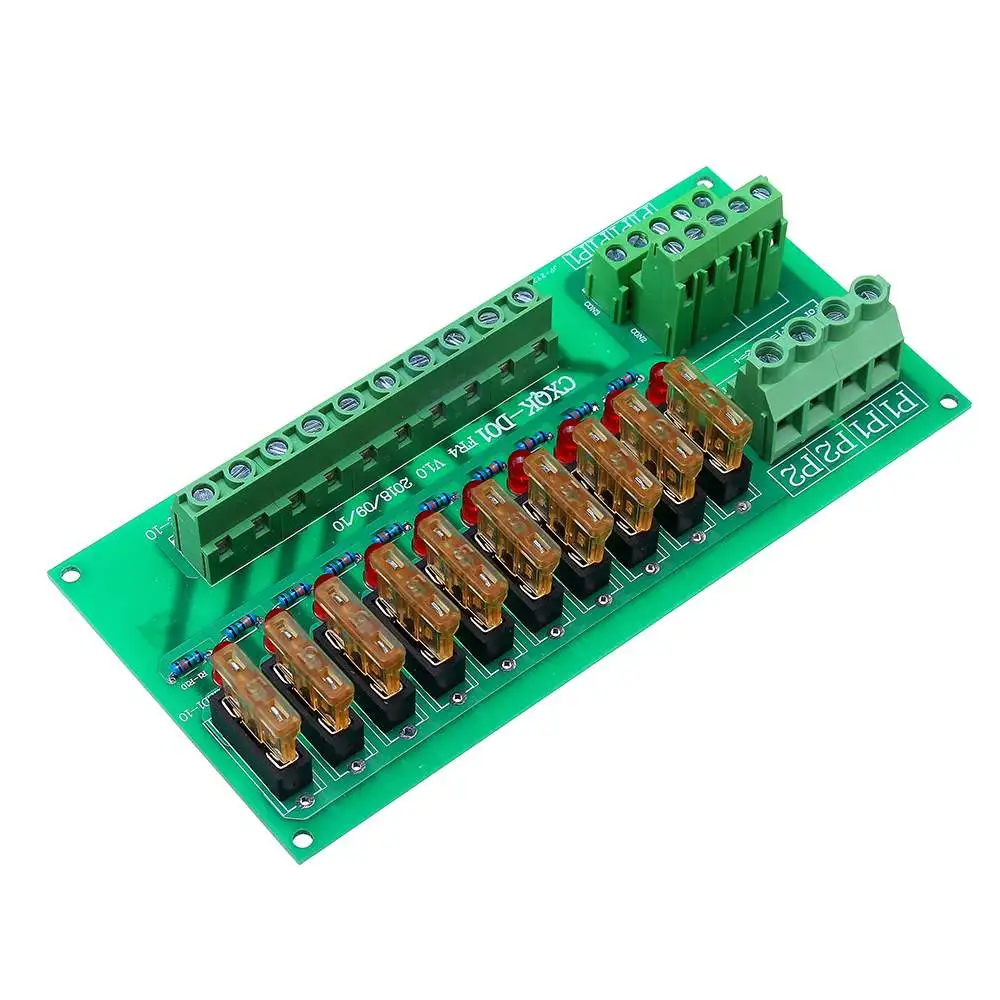 NEW AC/DC 5 To 32V DIN Rail Mount 10 Position Power Distribution Fuse Holder Module Board With Base
NEW AC/DC 5 To 32V DIN Rail Mount 10 Position Power Distribution Fuse Holder Module Board With Base