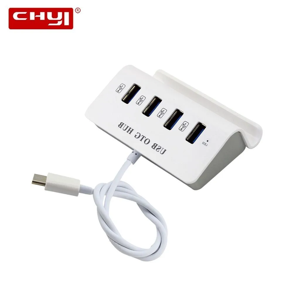 CHYI multi usb 3.0 hub 4 port adapter splitter DC Power Interface for Type-C MacBook Air usb3.0 pc computer laptop accessories
CHYI multi usb 3.0 hub 4 port adapter splitter DC Power Interface for Type-C MacBook Air usb3.0 pc computer laptop accessories