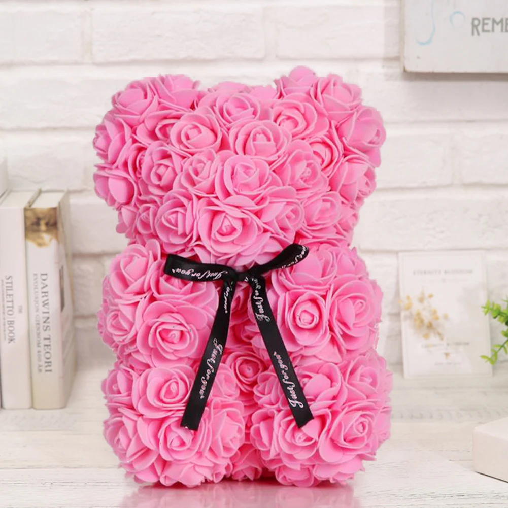 Rose Bear Artificial Flower Bear Wedding Valentine's Day Gift Kids Toy Creative Rose Teddy Bear Doll
Rose Bear Artificial Flower Bear Wedding Valentine's Day Gift Kids Toy Creative Rose Teddy Bear Doll