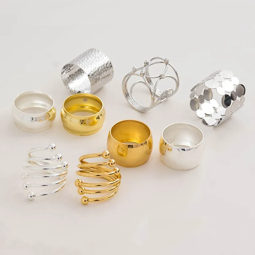 Dining Table Gold Napkin Rings Wedding Feast Decoration Ring Circle Metal Party Feast Table Accessories Decorations
Dining Table Gold Napkin Rings Wedding Feast Decoration Ring Circle Metal Party Feast Table Accessories Decorations