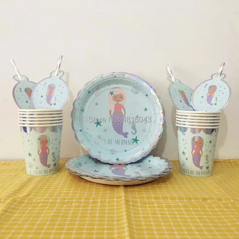 47pcs/set Silver Let"s Be Mermaid Theme Disposable Tableware Sets For Kids Holiday Birthday Party Decoration Supplies Kids Favor
47pcs/set Silver Let"s Be Mermaid Theme Disposable Tableware Sets For Kids Holiday Birthday Party Decoration Supplies Kids Favor