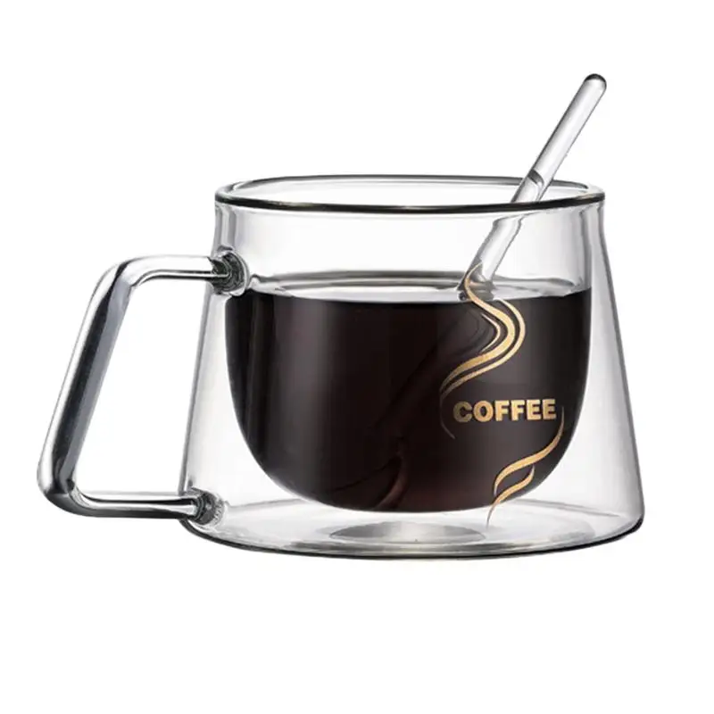 High-Borosilicate Double-Layered Spoon Coffee Cup Heat-Resistant Insulated Glass Drinking Cup Cold & Hot Dual Use Water Cup
High-Borosilicate Double-Layered Spoon Coffee Cup Heat-Resistant Insulated Glass Drinking Cup Cold & Hot Dual Use Water Cup