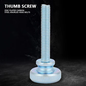 40Pcs/lot M6 Zinc Plated Carbon Steel Thumb Screw Flat Knurled Head screw Bolts 5 Sizes
40Pcs/lot M6 Zinc Plated Carbon Steel Thumb Screw Flat Knurled Head screw Bolts 5 Sizes