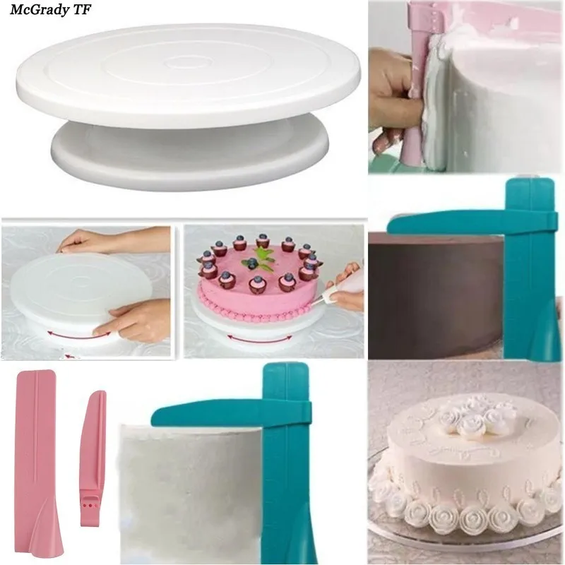 2Pcs/set Kitchen Cake Decorating Rotating Cake Turntables Cake Stand Adjustable Kitchen Turning Sugar Leveling Device Cake Tools
2Pcs/set Kitchen Cake Decorating Rotating Cake Turntables Cake Stand Adjustable Kitchen Turning Sugar Leveling Device Cake Tools