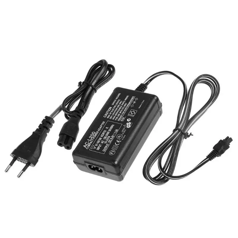 

100V-240V AC Power Adapter Camcorder Charger 8.4V 1.5-1.7A fast charging adaptor for Sony AC-L200 L25B Camera EU/US plug