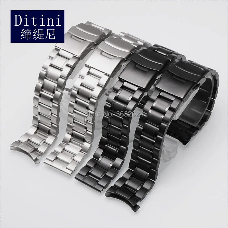 Ремешок для часов из нержавеющей стали с пряжкой glidelock Casio Seiko citizen мужской ремешок