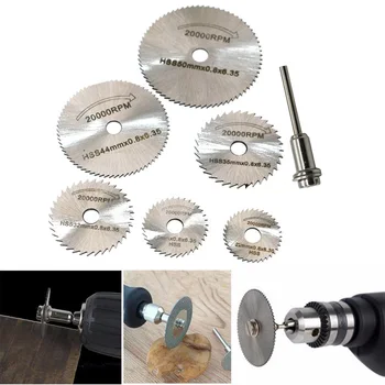 7Pcs/set Saw Blade Mandrel Discs Woodworking Rotary Circular Electric Grinder Tool High Speed Steel Cutting #30
7Pcs/set Saw Blade Mandrel Discs Woodworking Rotary Circular Electric Grinder Tool High Speed Steel Cutting #30