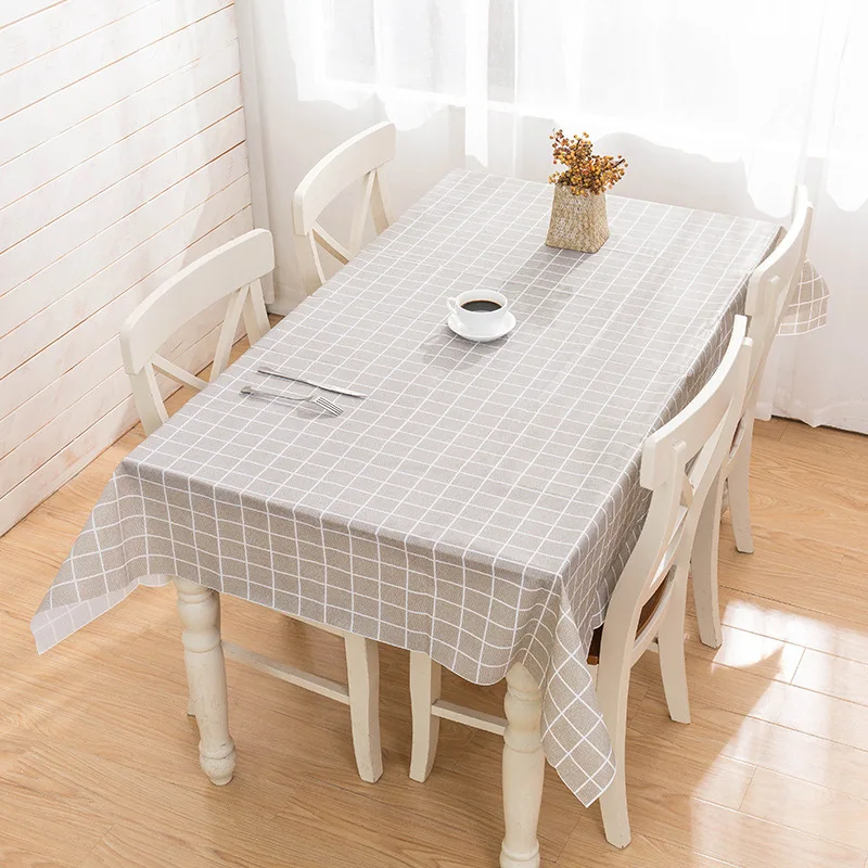 Brief Plaid Waterproof Tablecloth Living Room Kitchen PVC Plastic SoftGlass Table Cloth Rectangle Dinning Table Cover Mat tapete
Brief Plaid Waterproof Tablecloth Living Room Kitchen PVC Plastic SoftGlass Table Cloth Rectangle Dinning Table Cover Mat tapete