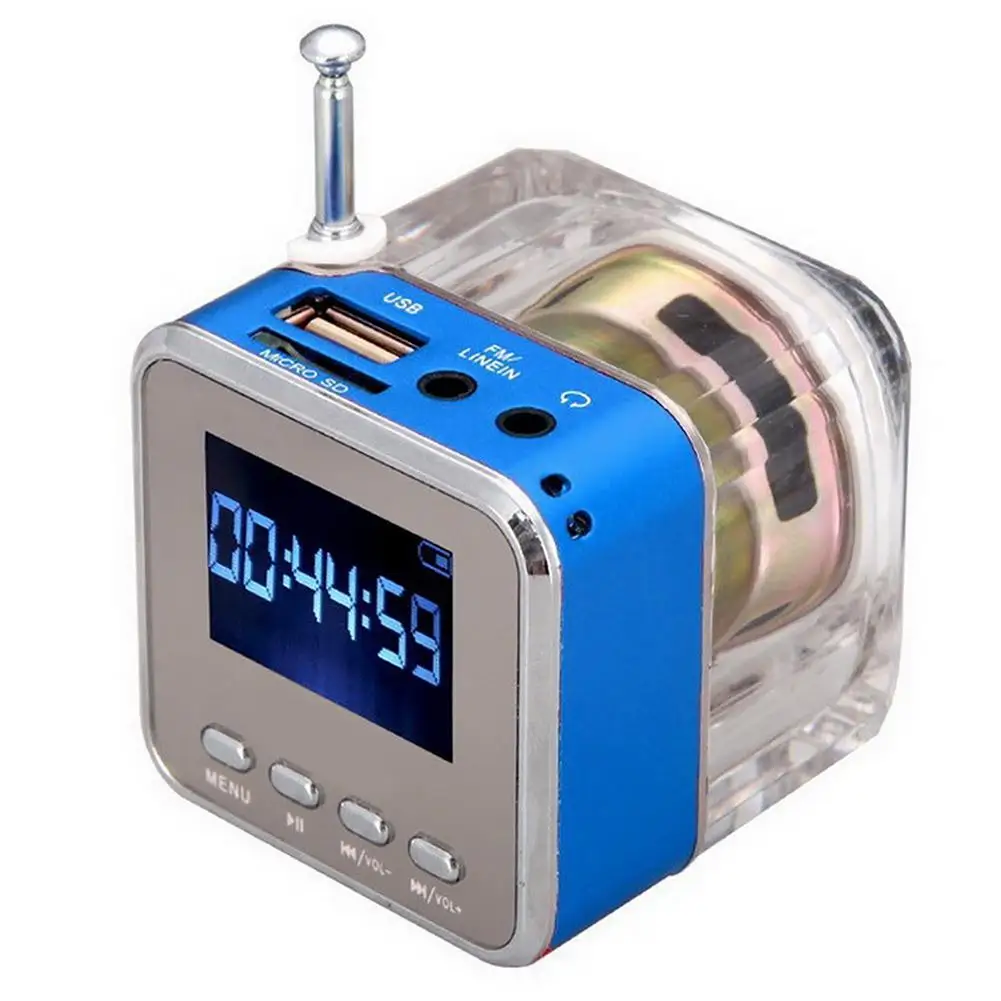 Portable Mini Wireless Speaker LED Color Lights USB FM TF Cards MP3 Alarm Clock Function For To Computer Mobile Phone WMA WAV
Portable Mini Wireless Speaker LED Color Lights USB FM TF Cards MP3 Alarm Clock Function For To Computer Mobile Phone WMA WAV