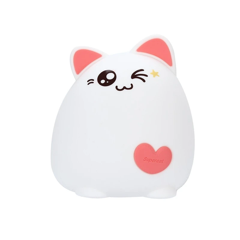 Lovely Led Light Press Lamps Cute Smile Face Kitten Night Light Children Bedroom Table Desk Decor Mini Led Lamp Bulb
Lovely Led Light Press Lamps Cute Smile Face Kitten Night Light Children Bedroom Table Desk Decor Mini Led Lamp Bulb