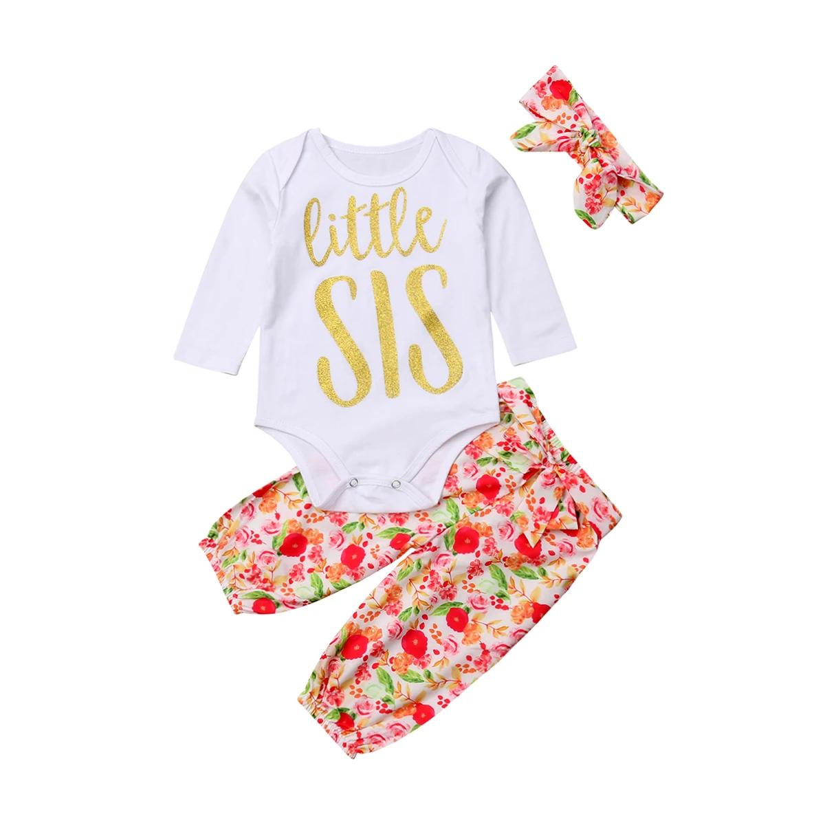 Мода новорожденных для маленьких девочек младшая сестра с длинным рукавом