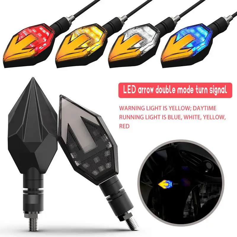 2PCS Motorcycle LED Turn Signal Arrow Two Color Lamp 150Nk Daytime Running Lamp Glare Light Warning Light 12V
2PCS Motorcycle LED Turn Signal Arrow Two Color Lamp 150Nk Daytime Running Lamp Glare Light Warning Light 12V