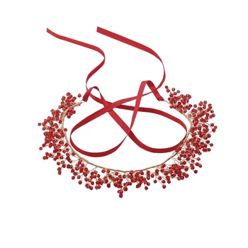 1 pc Bridal Headband Crystal Delicate Red Beads Headdress Hair Accessory Wedding Headwear for Ladies Women
1 pc Bridal Headband Crystal Delicate Red Beads Headdress Hair Accessory Wedding Headwear for Ladies Women