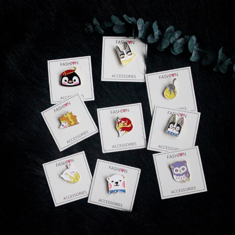 Cartoon Animal Dog Brooches Hedgehog Rabbit Fox Enamel Pin for Girls Lapel Pin Hat/bag Pins Denim Jacket Women Brooch Badge Q369
Cartoon Animal Dog Brooches Hedgehog Rabbit Fox Enamel Pin for Girls Lapel Pin Hat/bag Pins Denim Jacket Women Brooch Badge Q369
