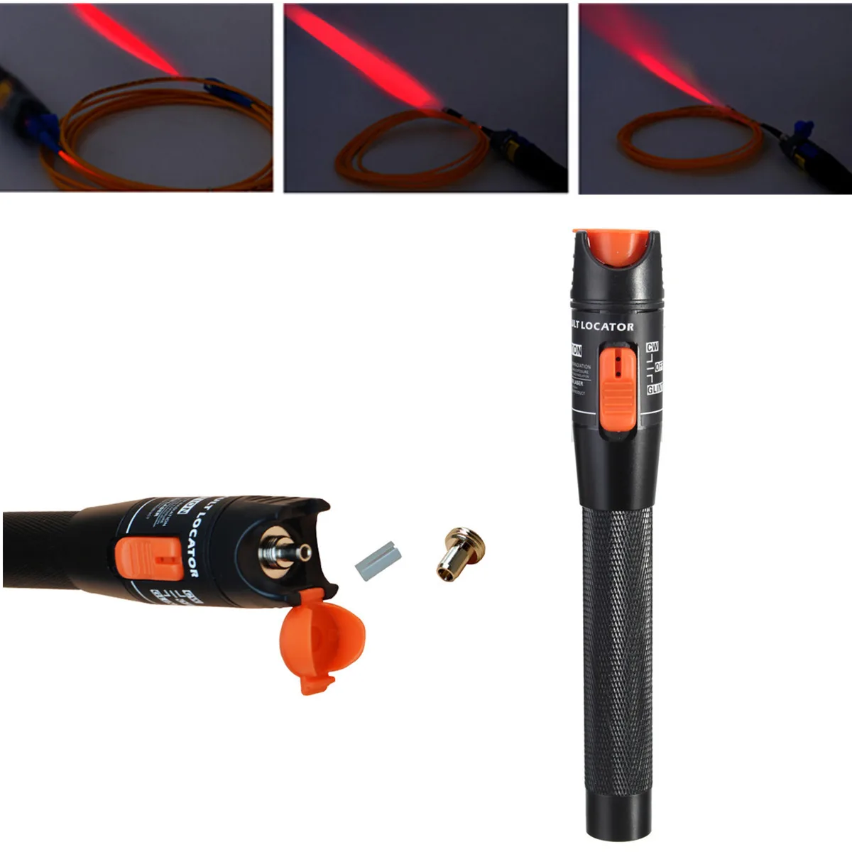 ZEAST Fiber Optic Cable Tester 10mW Red Laser Light 10KM Visual Fault Locator Fiber Optic Cable Tester Test Equipment Tool
ZEAST Fiber Optic Cable Tester 10mW Red Laser Light 10KM Visual Fault Locator Fiber Optic Cable Tester Test Equipment Tool
