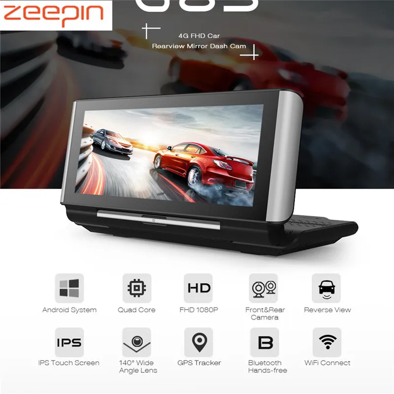 ZEEPIN 683 4G Rearview Mirror Dash Cam Android WiFi GPS ADAS Bluetooth Hands-free Car Driving Recorder
ZEEPIN 683 4G Rearview Mirror Dash Cam Android WiFi GPS ADAS Bluetooth Hands-free Car Driving Recorder