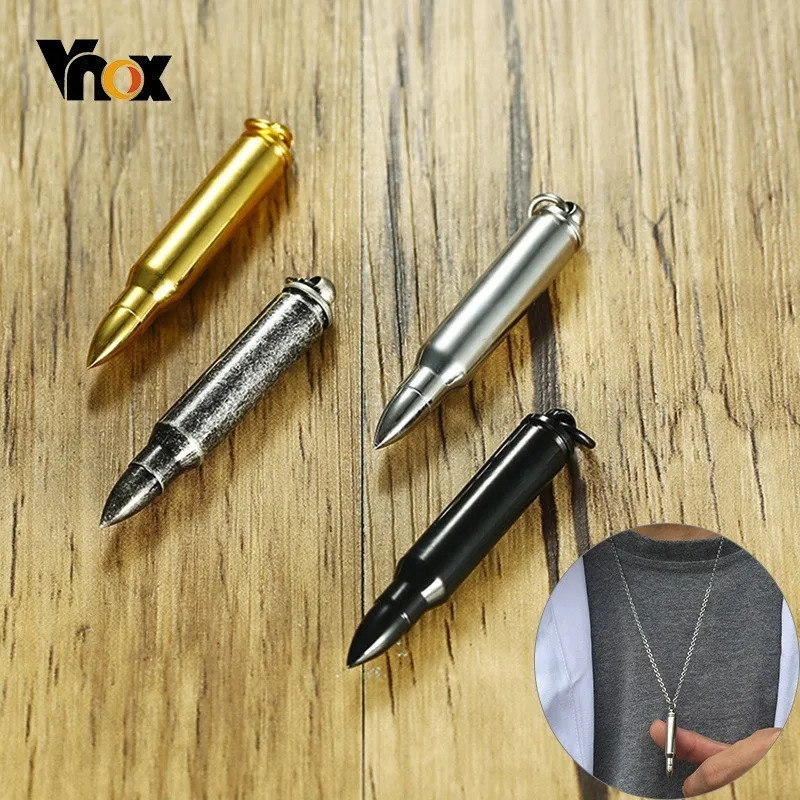 Vnox Can Open Hollow Bullet Pendants for Women Men Stainless Steel Necklaces Stylish Cool Tough Man Collier with 20/24" Chain
Vnox Can Open Hollow Bullet Pendants for Women Men Stainless Steel Necklaces Stylish Cool Tough Man Collier with 20/24" Chain