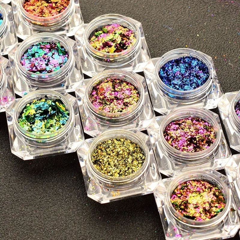 BeautyBigBang 0.1g Chameleon Effect Flake for Nails Sequins Mirror Powder Chrome Pigment Paillettes Glitter for Nails Dust
BeautyBigBang 0.1g Chameleon Effect Flake for Nails Sequins Mirror Powder Chrome Pigment Paillettes Glitter for Nails Dust