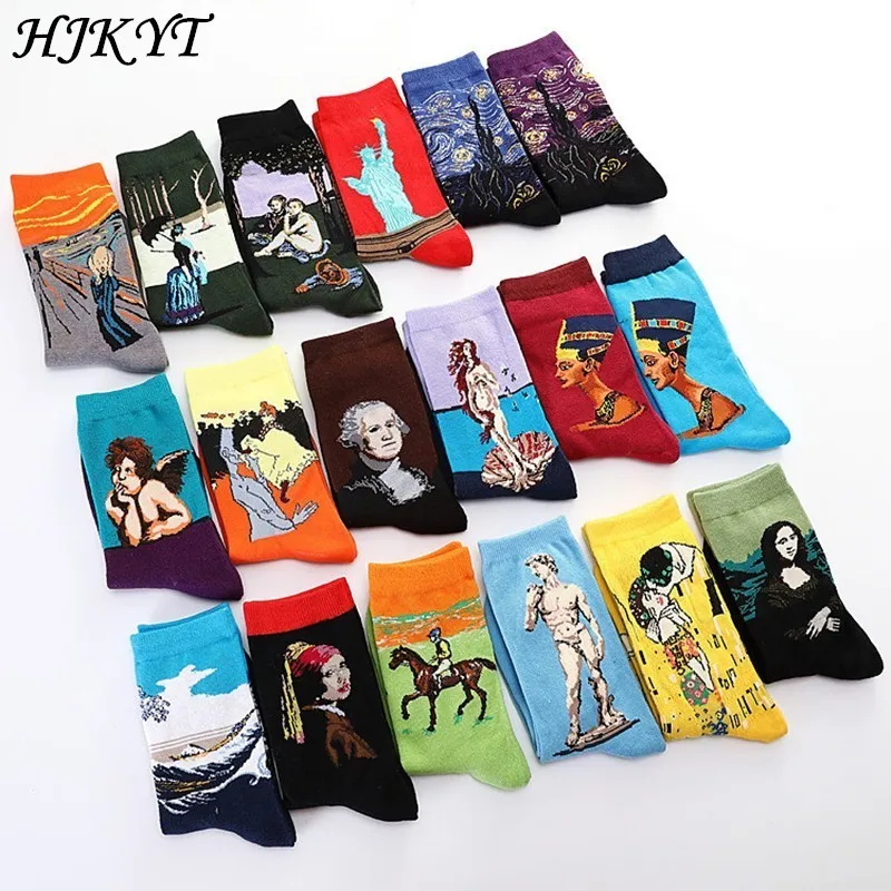 HJKYT retro art van gogh socks figures colorful oil painting funny long neutral womens men cotton high quality mona lisa jesus
HJKYT retro art van gogh socks figures colorful oil painting funny long neutral womens men cotton high quality mona lisa jesus
