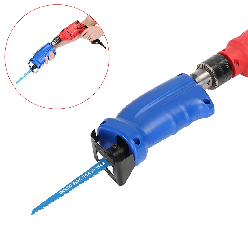 Blue Multifunction Portable Reciprocating Saw Adapter Set Changed Electric Drill Into Reciprocating Electric Saw Parts
Blue Multifunction Portable Reciprocating Saw Adapter Set Changed Electric Drill Into Reciprocating Electric Saw Parts