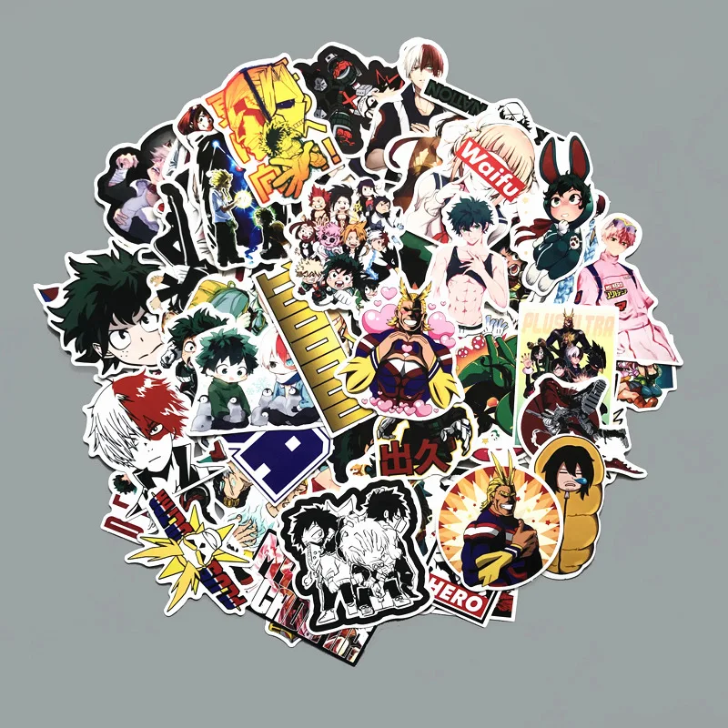 73 pcs My Hero Academia stickers toys Anime Izuku Bakugou Todoroki URARAKA car skateboard logbook doll waterproof sticker
73 pcs My Hero Academia stickers toys Anime Izuku Bakugou Todoroki URARAKA car skateboard logbook doll waterproof sticker