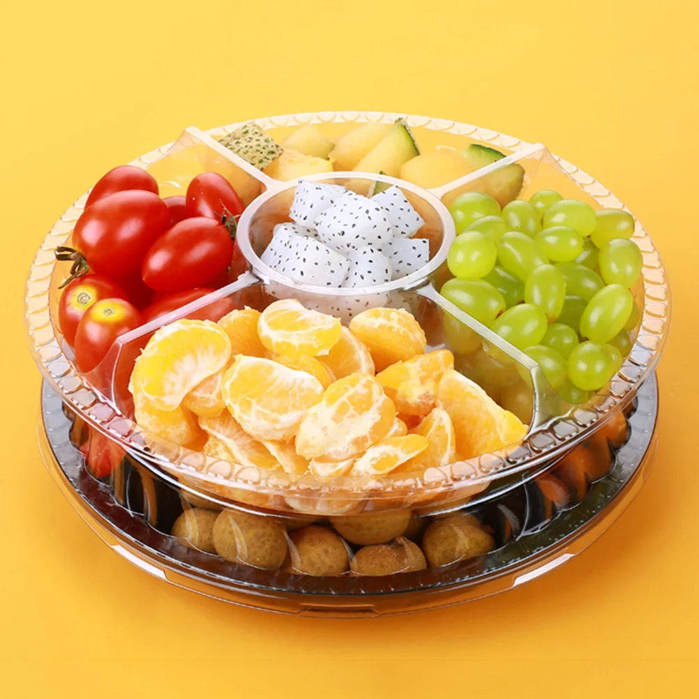 10PCS 5 Compartment Disposable Plastic Fruits Salad Storage Containers Box with Lids for Office Home School Restaurant
10PCS 5 Compartment Disposable Plastic Fruits Salad Storage Containers Box with Lids for Office Home School Restaurant