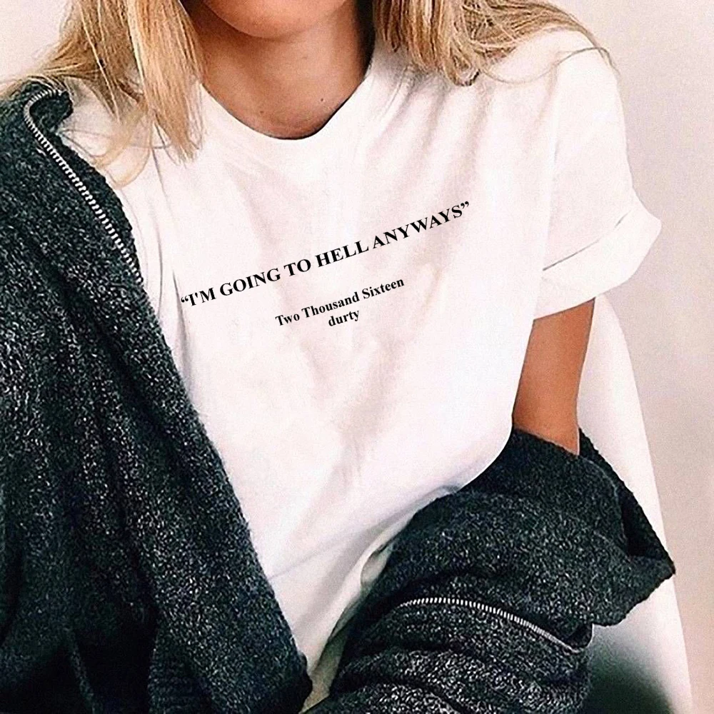 I Am Going To Hell Anyways T Shirt Fashion White Casual Shirt 90s Women Goth Grunge Art T Shirt Aesthetic Tumblr Tees
I Am Going To Hell Anyways T Shirt Fashion White Casual Shirt 90s Women Goth Grunge Art T Shirt Aesthetic Tumblr Tees