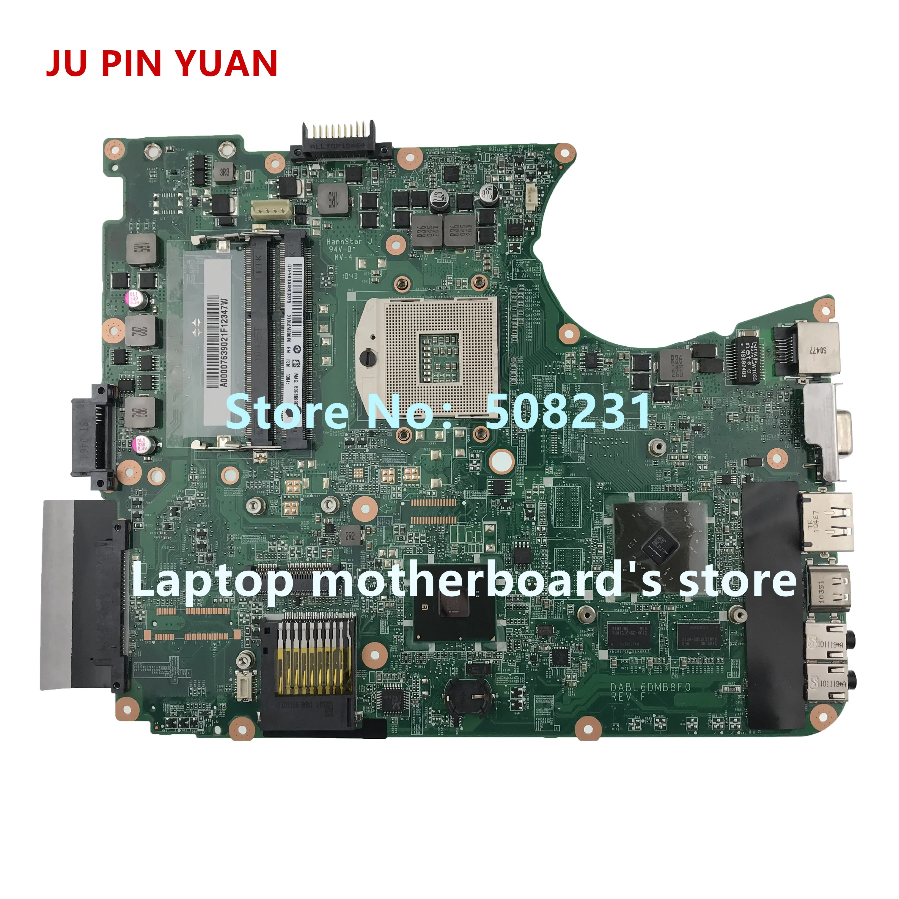 Ju pin yuan A000076390 материнская плата dbl6dmb8f0 для toshiba satellite L650 L655 ноутбука 100% полностью
