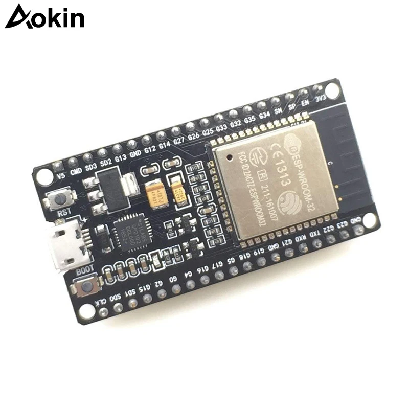 ESP32 ESP-32 Development Board Wireless WiFi Bluetooth Dual Core CP2104 Filters Power Module 2.4GHz RF For Arduino Nodemcu
ESP32 ESP-32 Development Board Wireless WiFi Bluetooth Dual Core CP2104 Filters Power Module 2.4GHz RF For Arduino Nodemcu