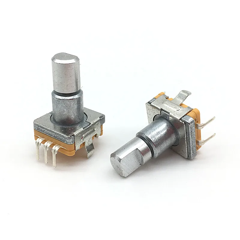 5pcs /lot Rotary Encoder Switch EC11 With Push Switch Self Return 5pin Plug-in Type Turn Left Or Right 15mm Half Shaft
5pcs /lot Rotary Encoder Switch EC11 With Push Switch Self Return 5pin Plug-in Type Turn Left Or Right 15mm Half Shaft