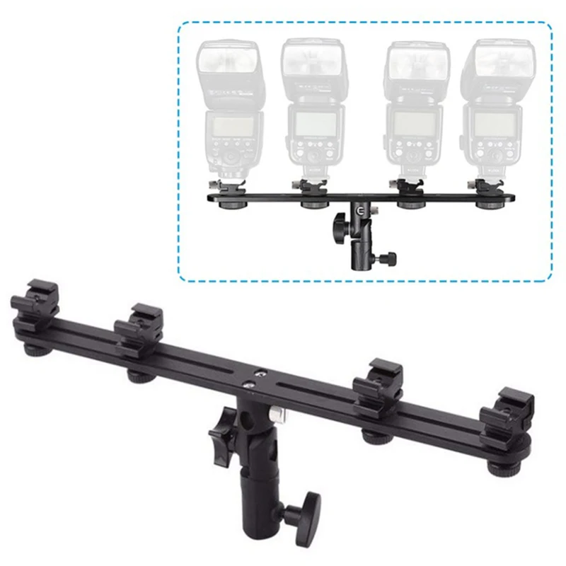 Universal Four Flash Bracket Hot Shoe Speedlight Stand Umbrella Light Holder For Studio Video Dslr Camera Canon Nikon Yongnuo
Universal Four Flash Bracket Hot Shoe Speedlight Stand Umbrella Light Holder For Studio Video Dslr Camera Canon Nikon Yongnuo