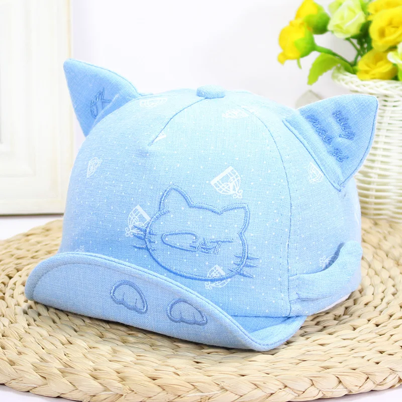 New Cotton Cute Cartoon Cat Ears Cap Flanging Children Cap Embroidery Letters Along The Soft Baby Peaked Cap Boys Girls Hats
New Cotton Cute Cartoon Cat Ears Cap Flanging Children Cap Embroidery Letters Along The Soft Baby Peaked Cap Boys Girls Hats