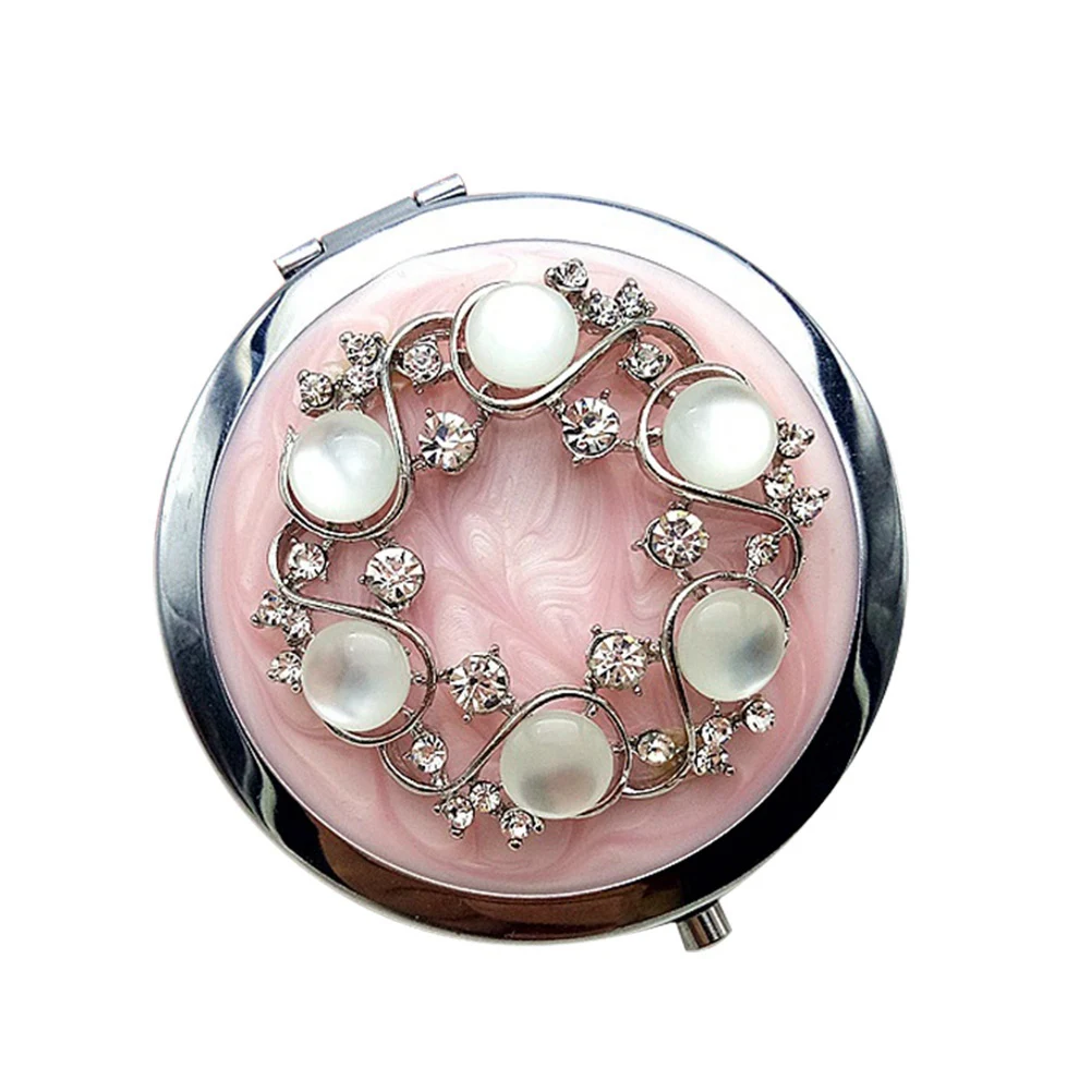 1PC Pocket Mirror Folding Vintage Crystal Round Portable Double-sided Mirror Makeup Mirrors for Women Girls Ladies
1PC Pocket Mirror Folding Vintage Crystal Round Portable Double-sided Mirror Makeup Mirrors for Women Girls Ladies