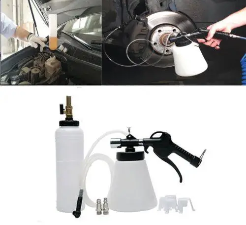 

1L Hand Held Pneumatic Brake Fluid Bleeder Tools Kit Car Air Extractor Clutch Oil Pump Bleeding Empty Exchange Drained Kit r20