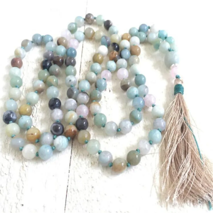 Kont Amazonite 8MM 108 Necklace tassel Wristband Unisex Bless men Wrist Chakas Meditation natural Lucky Healing Sutra
Kont Amazonite 8MM 108 Necklace tassel Wristband Unisex Bless men Wrist Chakas Meditation natural Lucky Healing Sutra