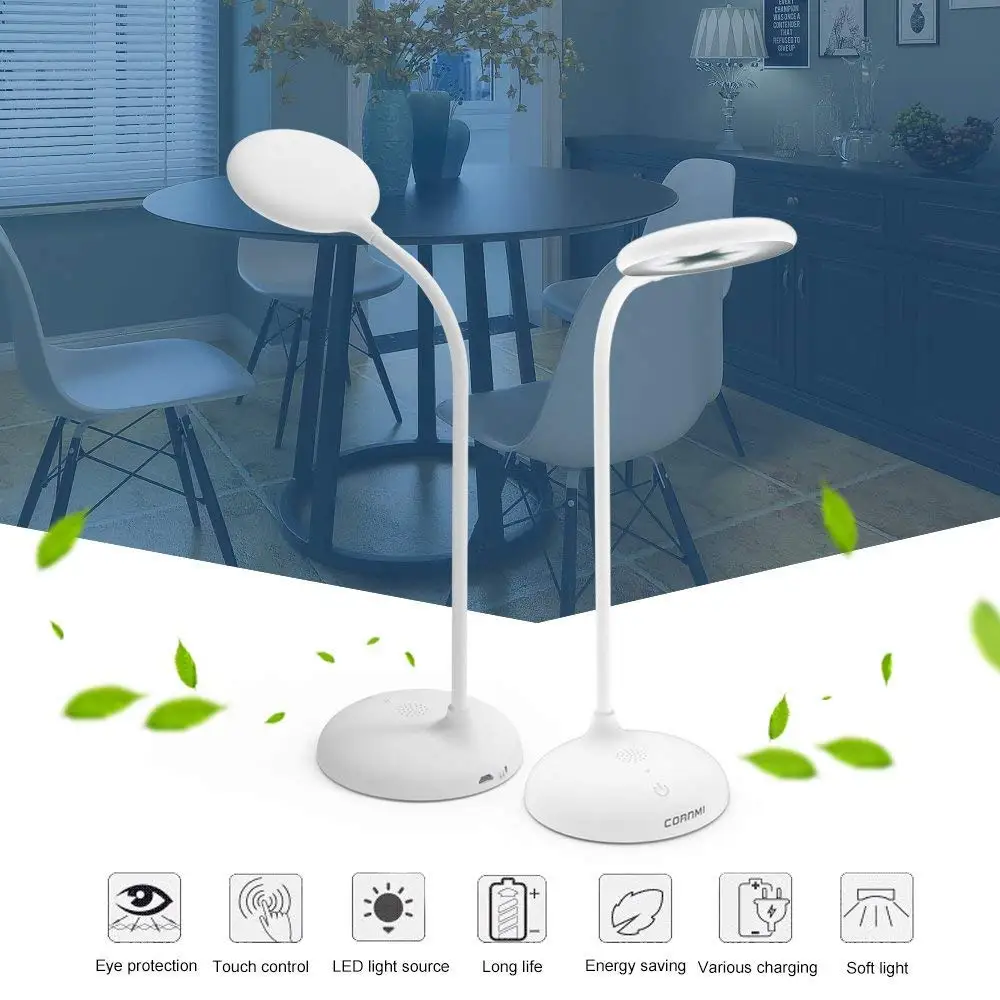 Desk Lamp Led Table Lamp Voice Control Press Sensitive Table Light Eye-Caring 360 Degrees Gooseneck Adjustable Dimmable 3-Level
Desk Lamp Led Table Lamp Voice Control Press Sensitive Table Light Eye-Caring 360 Degrees Gooseneck Adjustable Dimmable 3-Level