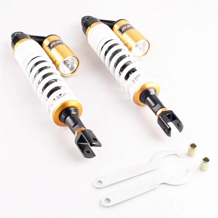Universal 415mm Adjustable Air Shock Absorbers Suspension Quad For Honda Yamaha Kawasaki Suzuki White
Universal 415mm Adjustable Air Shock Absorbers Suspension Quad For Honda Yamaha Kawasaki Suzuki White