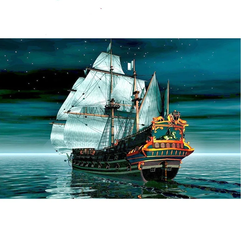 5D Round Diamond Pattern Sea Boat Diamond Embroidery Diy Needlework Square Diamond Painting Cross Stitch Full Rhinestones New
5D Round Diamond Pattern Sea Boat Diamond Embroidery Diy Needlework Square Diamond Painting Cross Stitch Full Rhinestones New