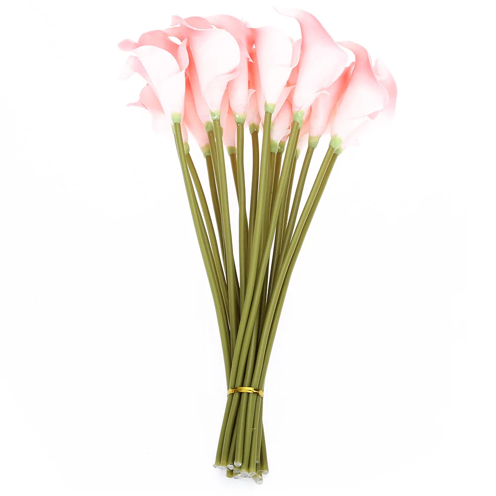 20pcs/Set Artificial PU Calla Lily Plastic Flower Bouquet Home Office Party Wedding Decoration Valentine'S Day 
20pcs/Set Artificial PU Calla Lily Plastic Flower Bouquet Home Office Party Wedding Decoration Valentine'S Day