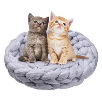 Really WarmPet Puppy Dogs Cats Sofa Thick Woolen Knitting Kennel Hand-Knitted Wool Kennel Cat Litter Dog Cat Bed Wholesale
Really WarmPet Puppy Dogs Cats Sofa Thick Woolen Knitting Kennel Hand-Knitted Wool Kennel Cat Litter Dog Cat Bed Wholesale