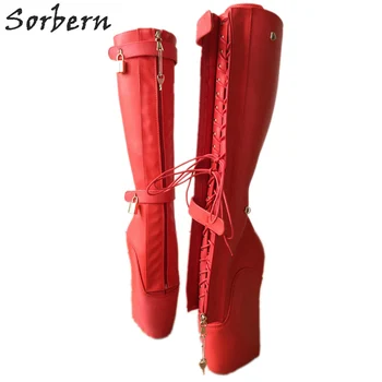 Sorbern 6 Keys Locking Zip Boots Knee High Fetish Shoes Pole Dance Boots Beginner Ballet Wedge Boots Fetish Dominatrix Red Matte
Sorbern 6 Keys Locking Zip Boots Knee High Fetish Shoes Pole Dance Boots Beginner Ballet Wedge Boots Fetish Dominatrix Red Matte