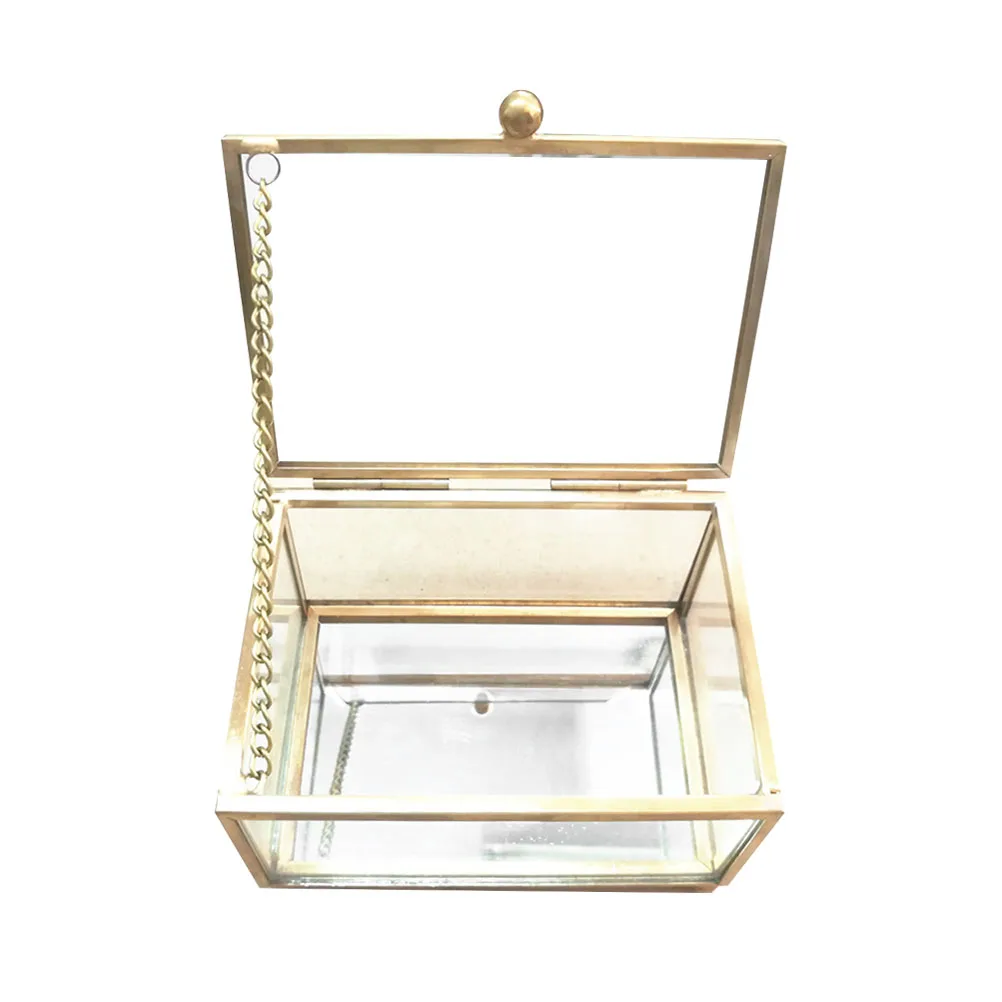 1pc Jewelry Box Glass Clear Vintage Elegant Lidded Box Keepsake Storage Box Display Case
1pc Jewelry Box Glass Clear Vintage Elegant Lidded Box Keepsake Storage Box Display Case