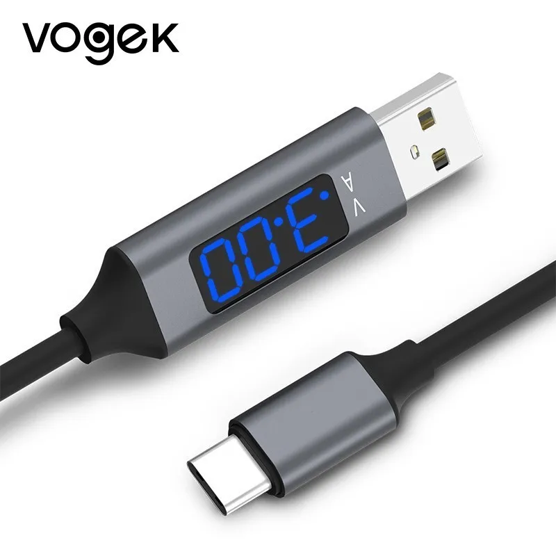 Vogek 3A USB Phone Cable with LED Digital Display Type C Micro USB Data Cable Fast Charging for iPhone Xiaomi Huawei Phone Cable
Vogek 3A USB Phone Cable with LED Digital Display Type C Micro USB Data Cable Fast Charging for iPhone Xiaomi Huawei Phone Cable