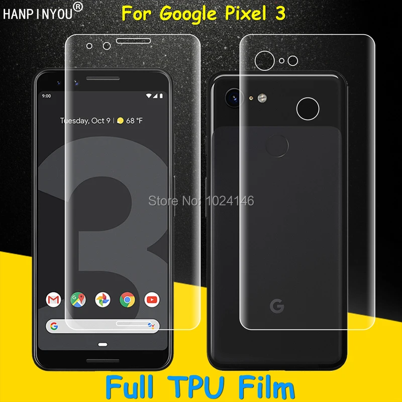 Front / Back Full Coverage Clear Soft TPU Film Screen Protector For Google Pixel3 / Pixel 3 XL (Not Tempered Glass)
Front / Back Full Coverage Clear Soft TPU Film Screen Protector For Google Pixel3 / Pixel 3 XL (Not Tempered Glass)