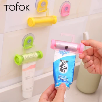 Tofok Colorful Plastic Toothpaste Dispenser Tube Partner Sucker Hanging Toothpaste Storage Rack Organizer Bathroom Squeezer
Tofok Colorful Plastic Toothpaste Dispenser Tube Partner Sucker Hanging Toothpaste Storage Rack Organizer Bathroom Squeezer