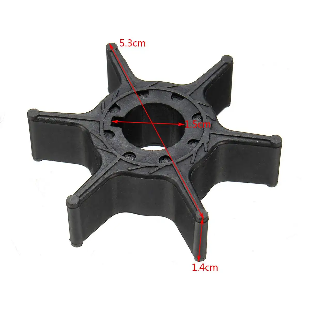 63V-44352-01 Water Pump Impeller For Yamaha 8HP 9.9HP 15HP 20HP Outboard Motor Black Rubber 6 Blades Boat Parts & Accessories
63V-44352-01 Water Pump Impeller For Yamaha 8HP 9.9HP 15HP 20HP Outboard Motor Black Rubber 6 Blades Boat Parts & Accessories